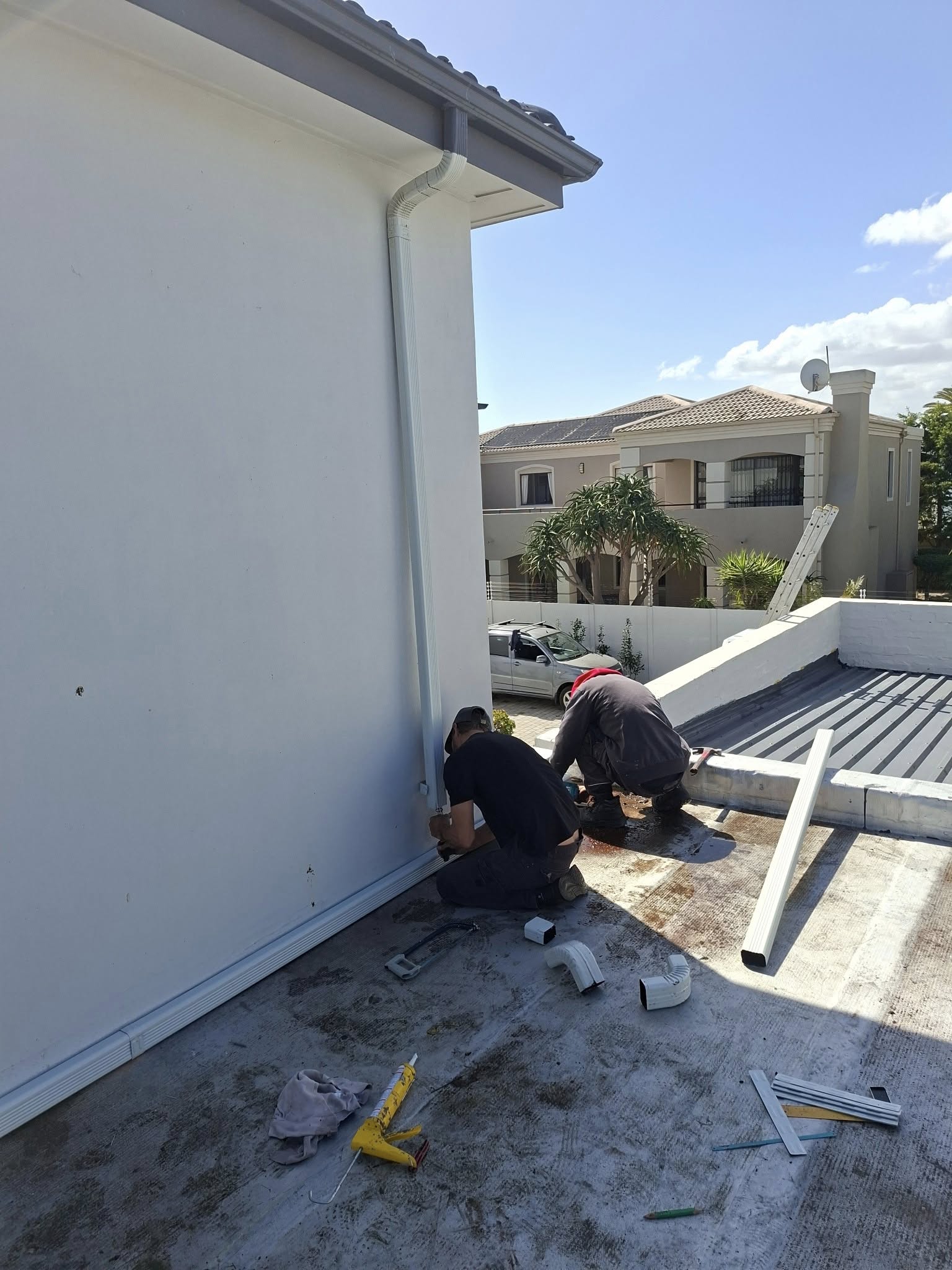 Seamless Aluminium Downpipe installations